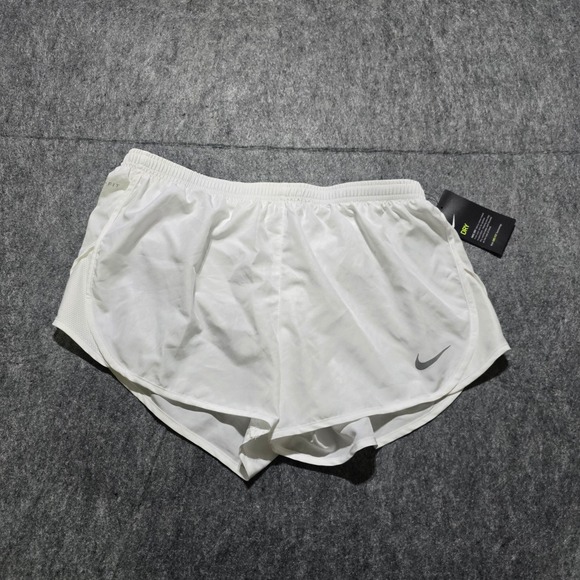 Nike Pants - Nike Running Shorts Womens Size M White Dri-FIT Tempo AJ4713-100